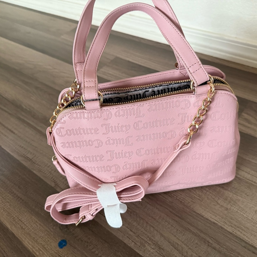 Juicy Couture Pink Embossed Satchel - Picture 8 of 12